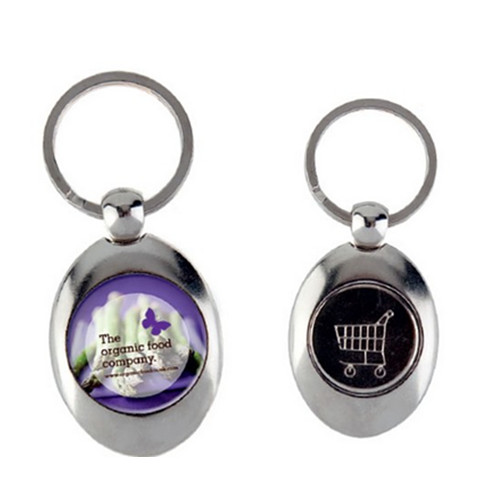 Promotional coin metal keychain