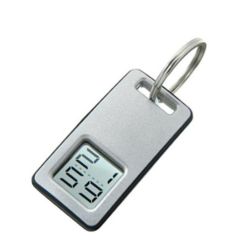 Protable pocket digital clock keychain