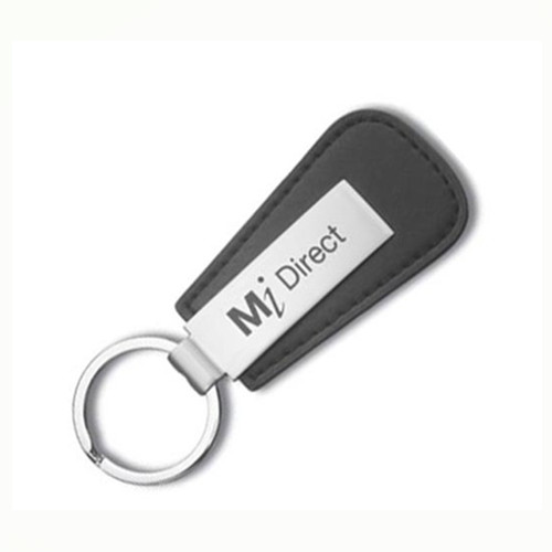 Promotional pvc leather and metal keychain