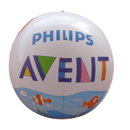 Promotional customized logo pvc beach ball