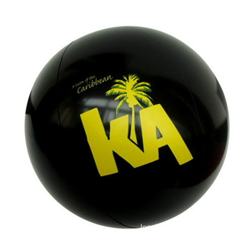 Promotional black color pvc inflatable beach ball