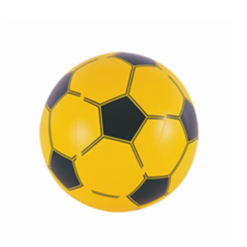 Promotional football shape pvc inflatable beach ball