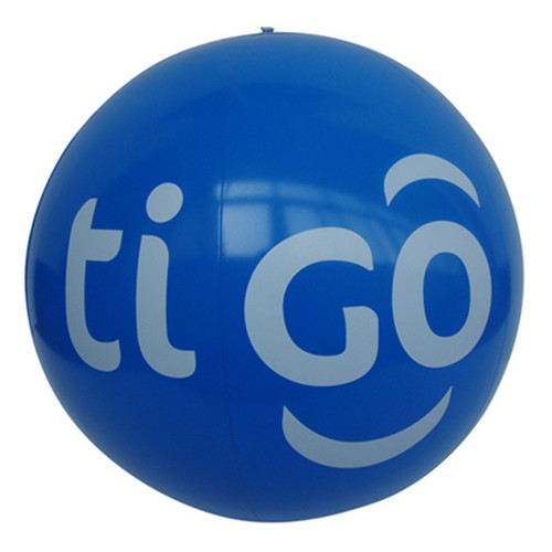 Promotional blue color pvc inflatable beach ball