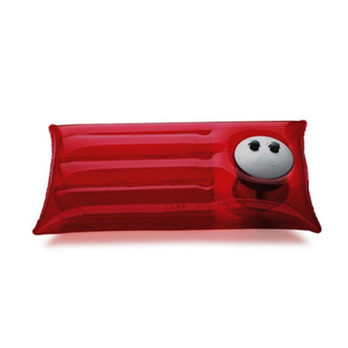 Promotional pvc inflatable beach pillow with radio