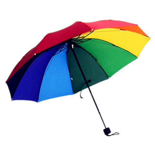 Promotional 3 Fold Rainbow Umbrella