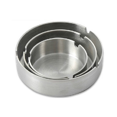 Round shape stainless steel cigarette ashtray