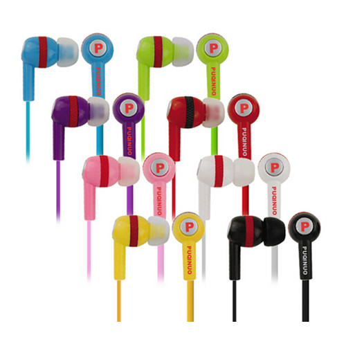 Customized colorful MP3 earplugs headphones