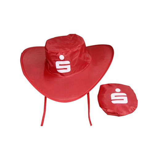 Custom Foldable nylon cowboy Hat with Pouch
