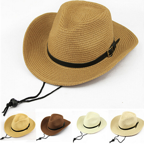 Custom cowboy natural straw hat and sunvisor hat