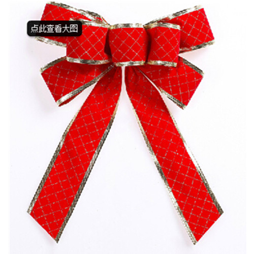 Christmas Tree Decoration Red Color Christmas Bowknot