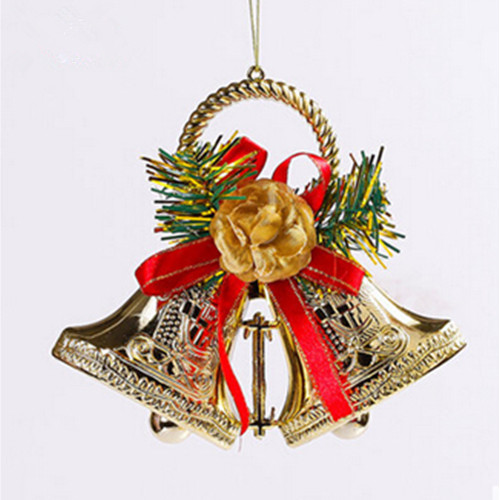 15cm christmas two bell with bowknot