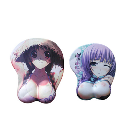 Promotional gel silicone breast mouse pad