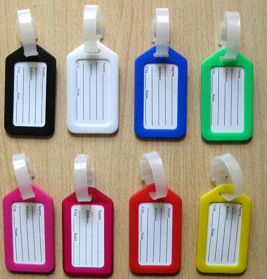 Promotional plastic pvc luggage tag, Customized airline leather luggage tag, cheap baggage tag