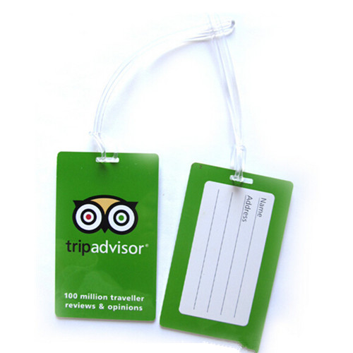Cheap transparent color luggage tag