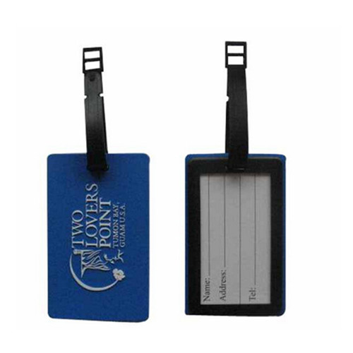 Promotional 3D or 2D emboss logo pvc luggage tag