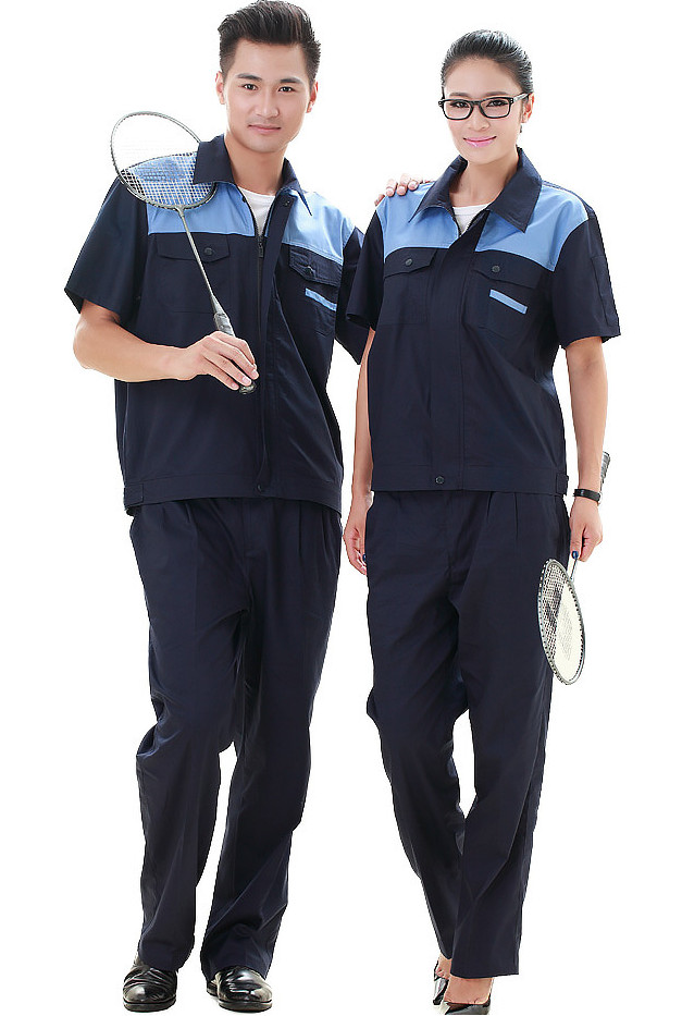 Promotional summer overall, summer short sleeve labour work suit, labor working uniform