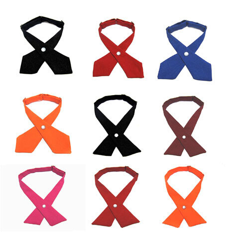 Wholesale cross bow tie, self bow tie for lady or woman