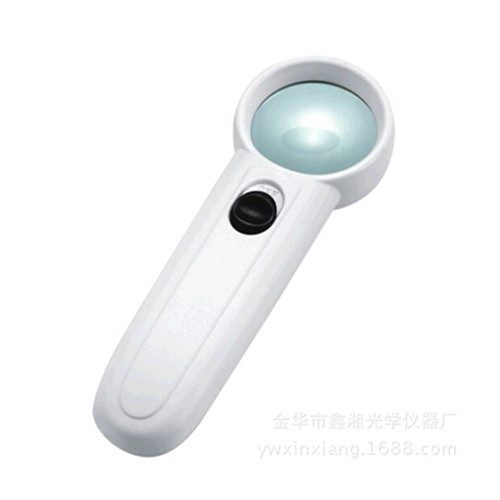 Portable m15x white handle led light reader magnifier