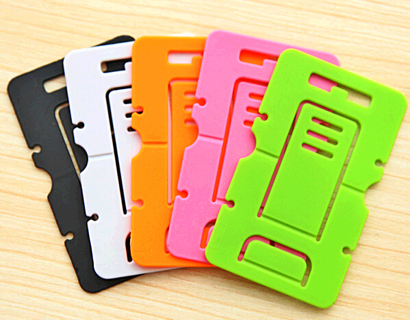 Promotional cheap folding thin card mobile phone hodler