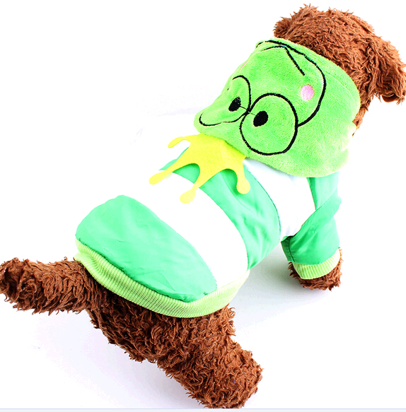 Cute frog prince style hot winter pet cloth