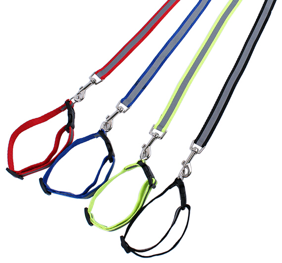 Wholesale reflective nylon pet collar and leashes for dog or cat
