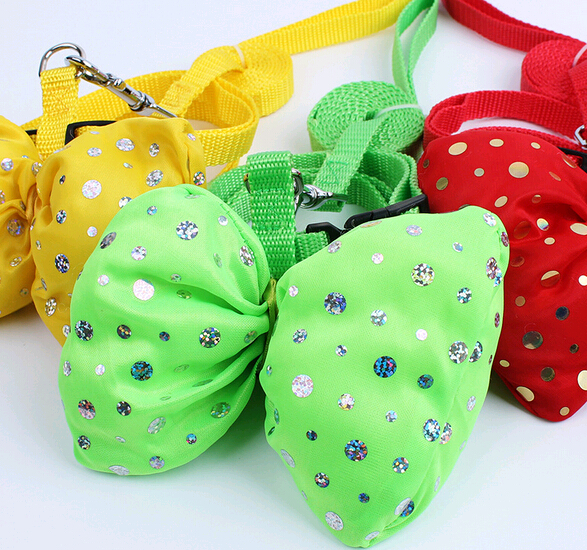 Fashional cute pet leashes with bow, dog leashes with bow