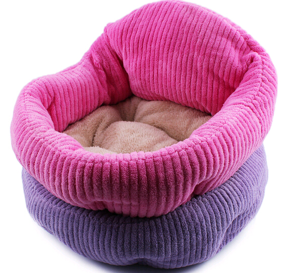 Luxury coral fleece pet house and pet bed for dog or cat