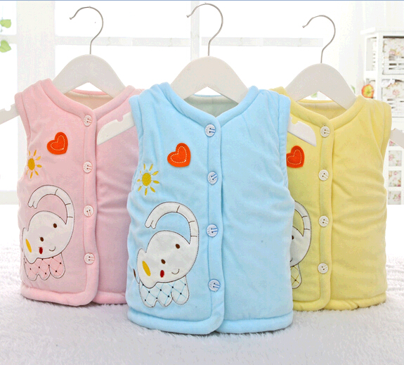 Promotional custom baby vest, baby Warm cotton-padded clothes