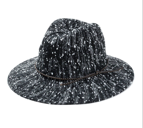 Fashional mingle color knitted jazz cap and hat
