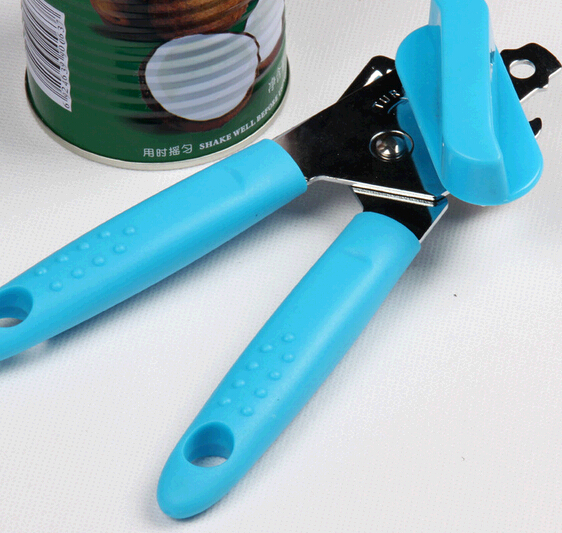 Wholesale light blue color stainless steel can bottle opener