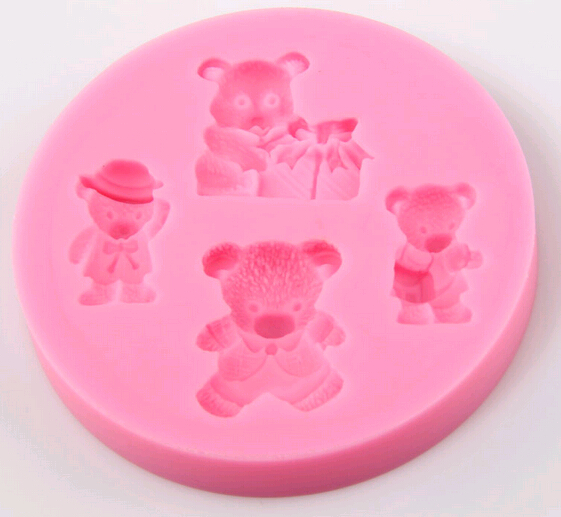 Promotional cheap round shape silicone decoration cake moulds, chocolate moulds