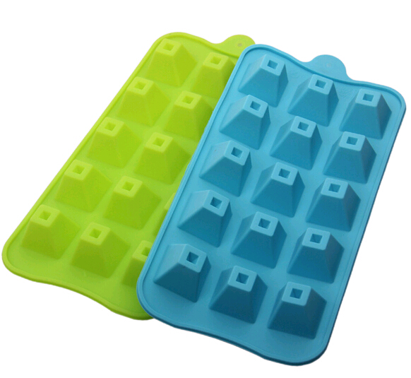 Wholesale green color silicone chocolate molds tray