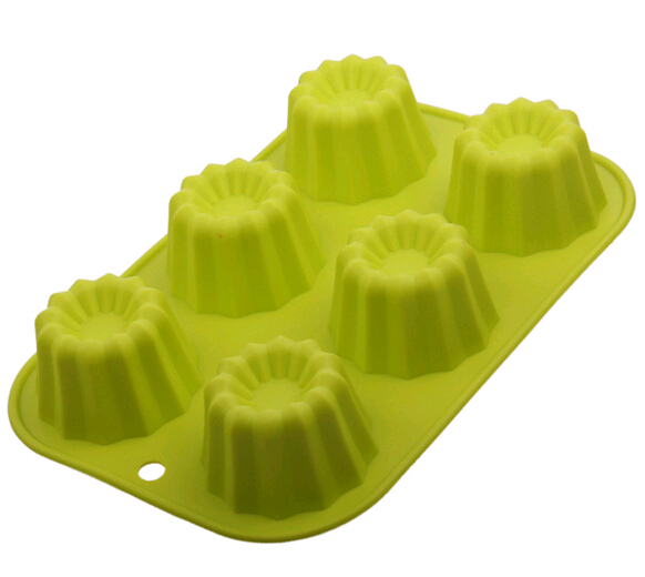 Wholesale 6pcs silicone cake moulds, silicone bakeware
