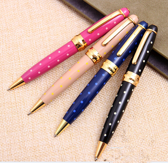Promotional high quality with dot printing metal pen