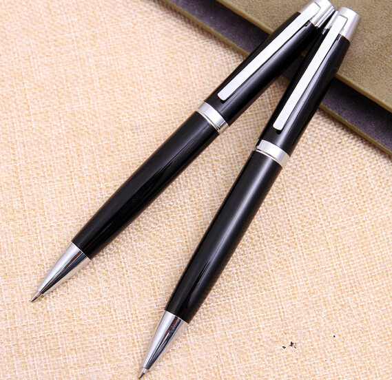New style good quality customized logo black color business metal pen