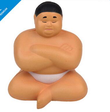 Wholesale sumo shape pu stress ball