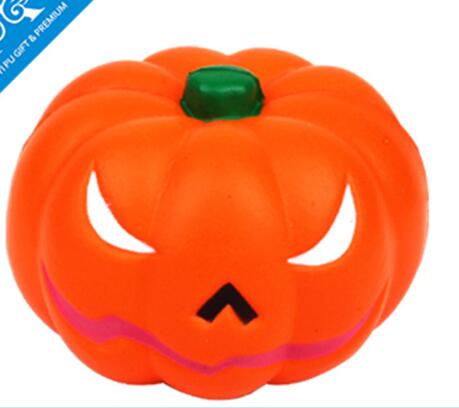 Wholesale Pumpkin Face shape pu stress ball