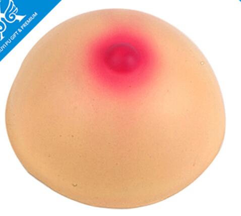 Wholesale woman organ breast shape pu stress ball