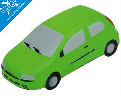 Wholesale green color sport car shape pu stress ball
