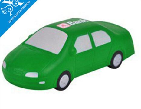 Wholesale green color car shape pu stress ball
