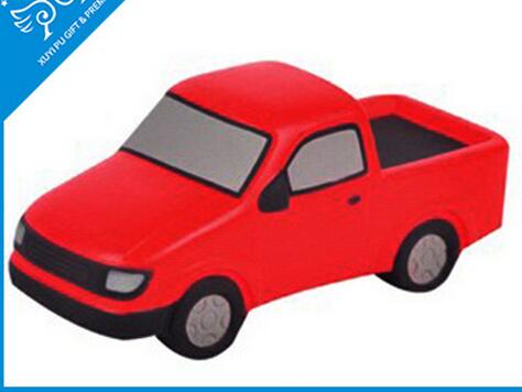 Wholesale red color car shape pu stress ball