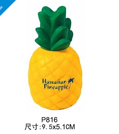 Wholesale pineapple shape pu stress ball