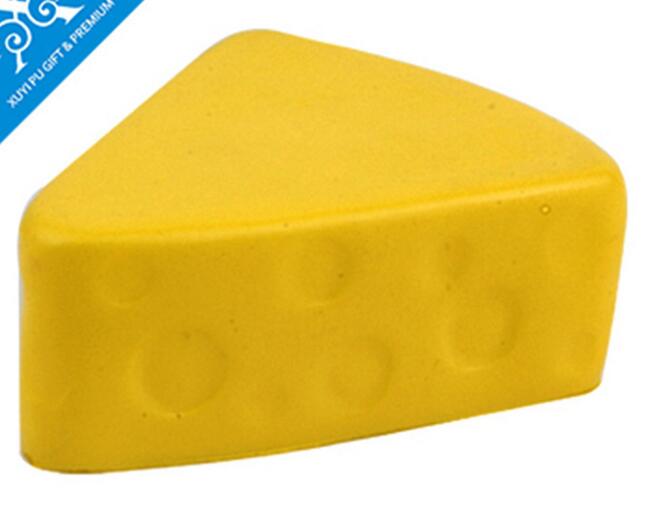 Wholesale cheese shape pu stress ball