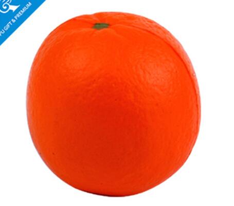 Wholesale orange shape pu foam stress ball
