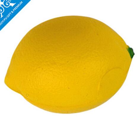 Wholesale lemon shape pu stress ball
