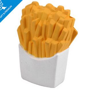 Wholesale food chips or fries shape pu stress ball