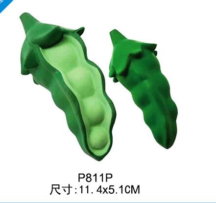 Wholesale Snow peas shape pu stress ball