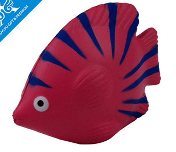 Wholesale tropical fish shape pu stress ball