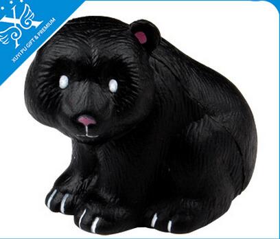 Wholesale black bear shape pu stress ball