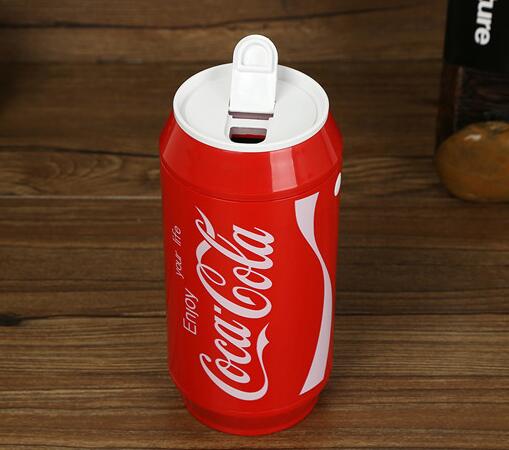 Wholesale coco-cola can shape 250ml stainless steel self stirring mug